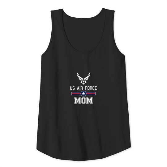 Womens Proud Air Force Mom Military Pride Tank Top