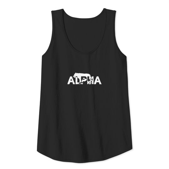 Alpha Wolf | Packleader Wolves Pack Wolfpack Howl Tank Top