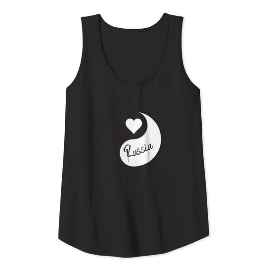 Russia Moscow Russian Soviet Yin Yang Tank Top