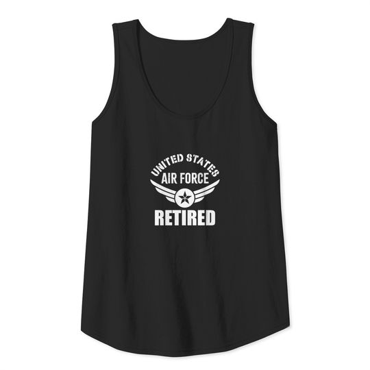 USAF Retired Air Force Military Retirement Tank Top