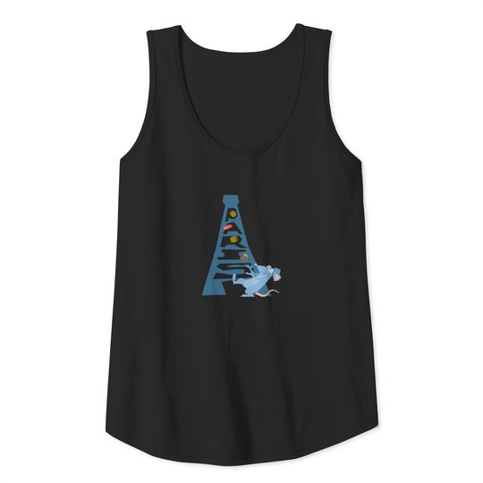 Ratatouille Remy by Eiffel Tower Disney Tank Top