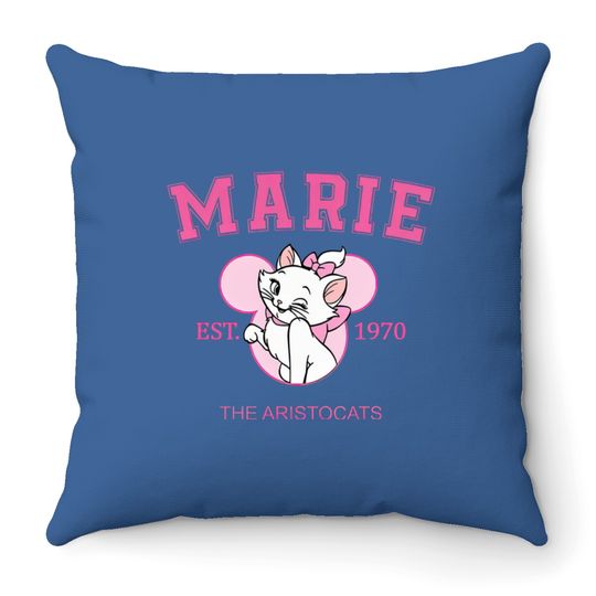 Disney The Aristocats Marie EST 1970 Throw Pillows, Cats Playing Piano