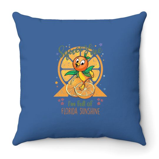 Vintage Disney Orange Bird Throw Pillows, Disney Epcot Throw Pillows, Floral Disney Epcot International Flower and Garden Festival 2023