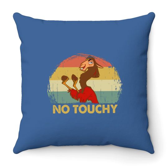 Disney Retro Emperor's New Groove Kuzco Llama No Touchy Throw Pillows