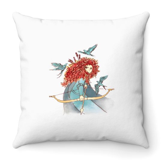 Disney Brave Merida Throw Pillows, Disney Princess Throw Pillows, Brave Princess Throw Pillows