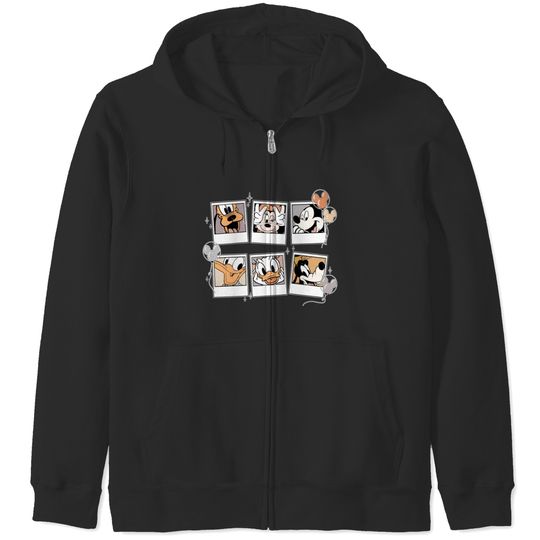 Retro Disney Mickey Polaroid Zip Hoodies, Mickey and Friends Zip Hoodies, Disneyland Zip Hoodies, Disneyworld Zip Hoodies