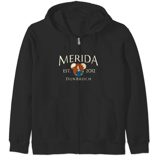 Comfort Colors Disney Merida Princess Zip Hoodies