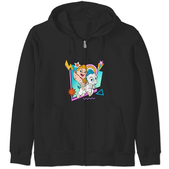 Retro 90S Baby Hercules and Pegasus Zip Hoodies / Disney Hercules Zip Hoodies