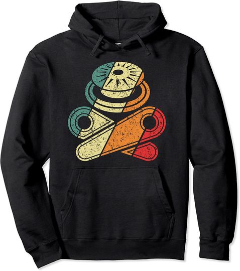 Classic Retro Pinball Hoodie - Skull Bumper - Gift