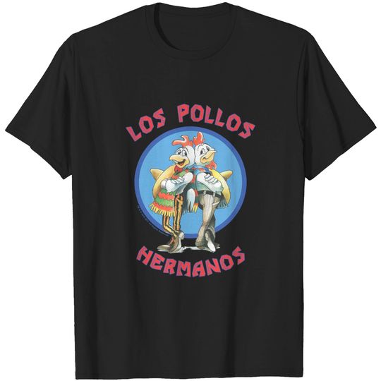 Los Pollos Hermanos Back To Back Portrait Logo T-Shirt