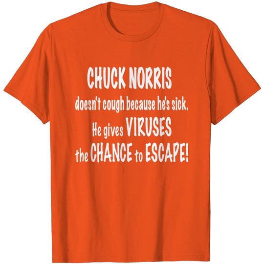 Chuck Norris: Viruses Escape - White T Shirt