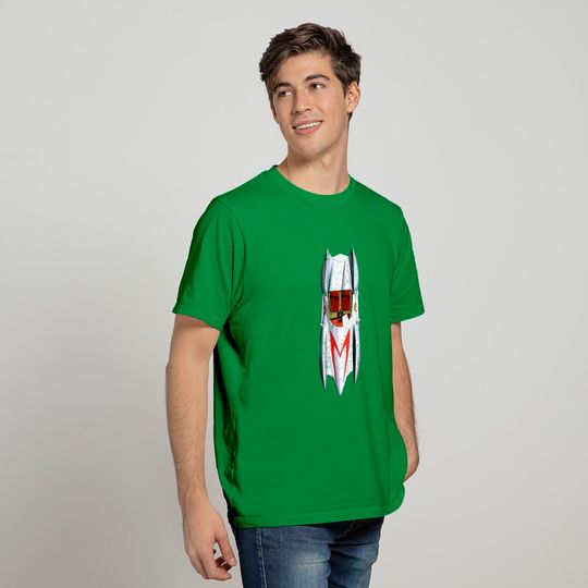 Speed Racer - Mach 5 Car Top - Vintage Retro Distressed - Speed Racer - T-Shirt
