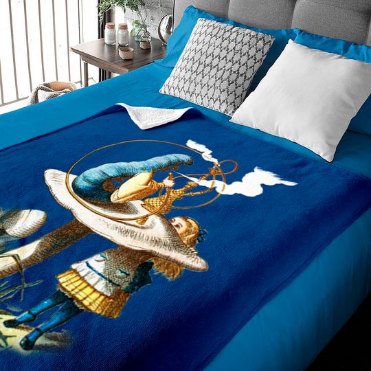 The Caterpillar - Alice In Wonderland - Alice In Wonderland - Baby Blankets