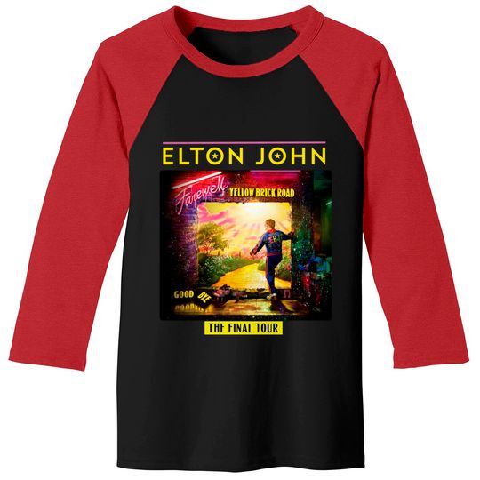 ELTON JOHN Baseball Tees Farewell Tour 2022