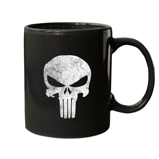 Skull With Headdress Mugs Marvel Punisher Skull Symbol Distressed