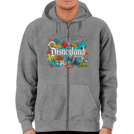 Disneyland Family Zip Hoodies, Vintage Disneyland shirt, Retro Disney Zip Hoodies, Family Vacation 2022 Shirt