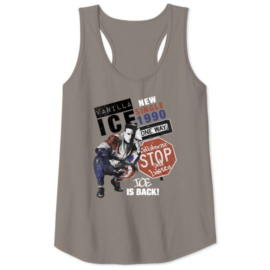 Vanilla Ice Rapper Ice is Back Vintage Style Short Sleeve Tank Tops
