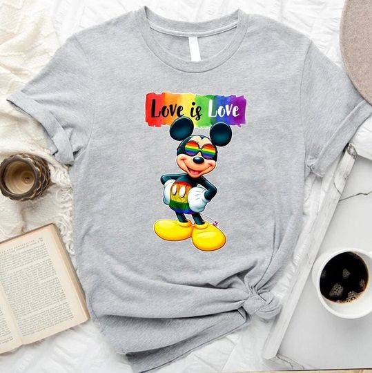 Funny Mickey LGBTQ Shirt, Trans Rights Shirt, Disney Gay Pride Shirt, Happy Mickey LGBTQ T-Shirt
