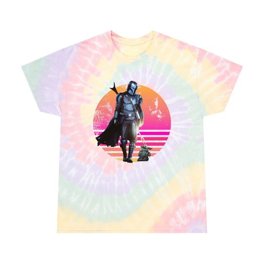 Tie Dye Disney Mandalorian Shirt, Mandalorian Grogu Shirt, Disney Star Wars Tee,