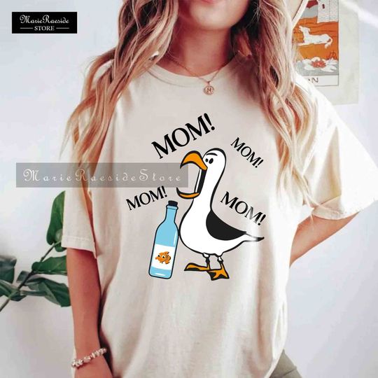 Mom! Mom! Seagull Shirt, Finding Nemo Colors Shirt, Funny Nemo Shirt, Funny Disney Shirt, Disney Shirt, Disney World Shirt