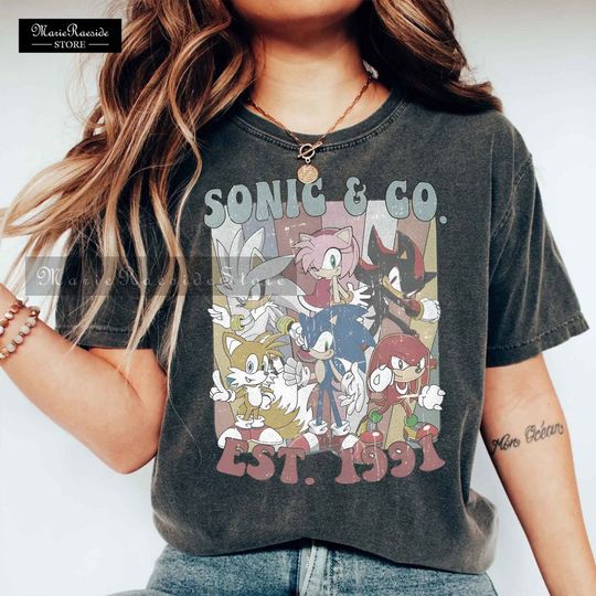 Vintage Disney Sonic And Co 1991 Colors Shirt