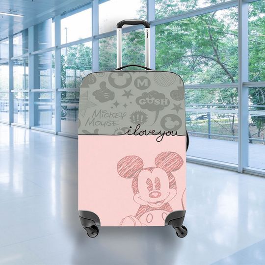 Mini Mouse Luggage Cover, Custom Disney Cover, Personalized Print Luggage cover