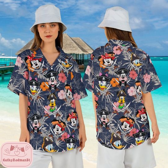 Disney Pirates of Caribbean Hawaiian Shirt