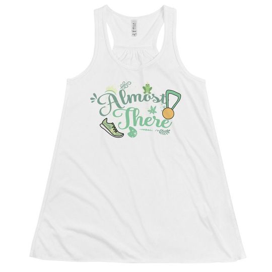 runDisney Almost There Flowy Tank Top Tiana Princess and the Frog running Flowy Tank Top