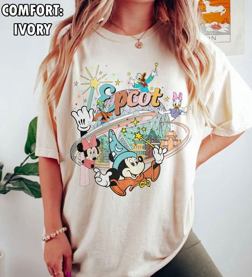 Disney Epcot Shirt, Vintage Epcot 1982 Shirt, Vintage Disney Shirt