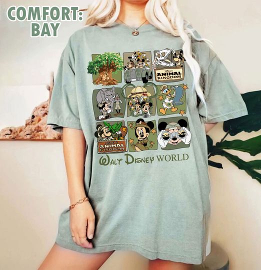 Retro Disney Animal Kingdom Mickey and Friends | Disney Wild Shirt