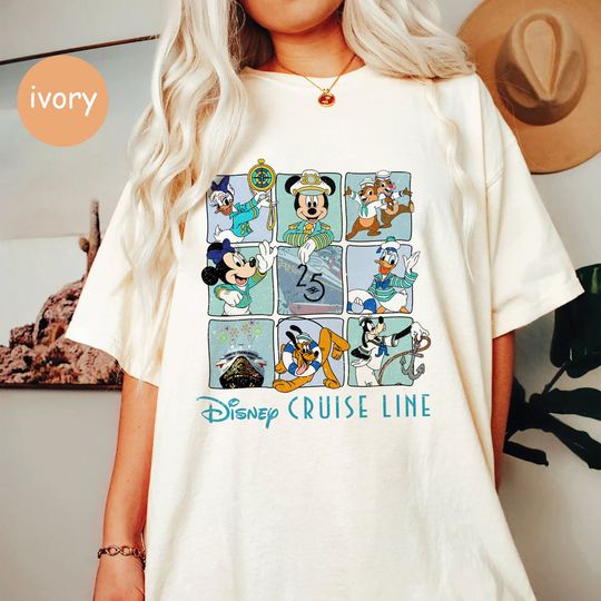 Vintage Disney Cruise Line Shirt, Retro Mickey Cruise 2023 Shirt, Mickey And Friends Shirt