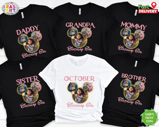 Encanto Birthday Shirt, Disney Family Birthday Shirt, Birthday Crew Shirts, Family Group Shirts