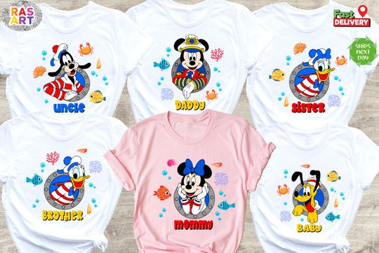 Disney Cruise Family Vacation Shirt, Mickey and Friends Shirt, 2023 Disney Family Cruise Shirts