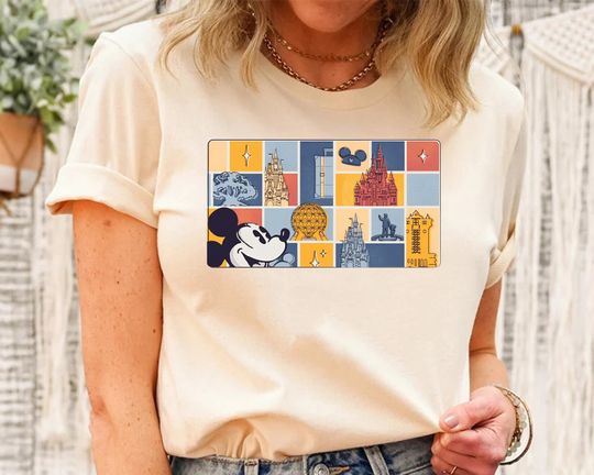 Retro Disney Park Vacation Mickey Mouse Shirt, Disney Epcot Tee