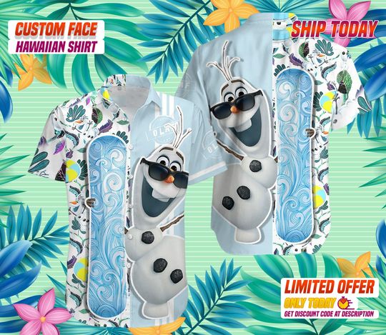 Hawaiian Shirts, Disney Olaf Shirt