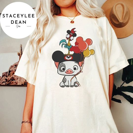 Discover Disney Moana 70s Style Pua And Hei Hei Shirt