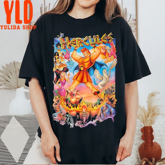 Retro Disney Hercules Classic Movie Poster Shirt