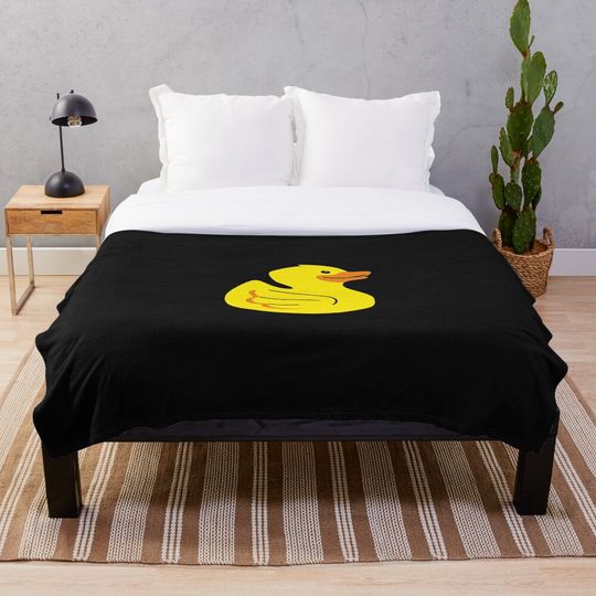 Duck, cute, funny, ducks, animal, cartoon, bird, animals, meme, donald duck, goose, disney, rubber duck, Throw Blanket
