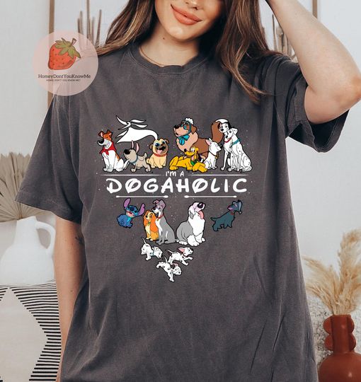 I'm Dog a Holic Disney Dogs Shirt, Disney Pluto, Bolt Percy Dug Shirt