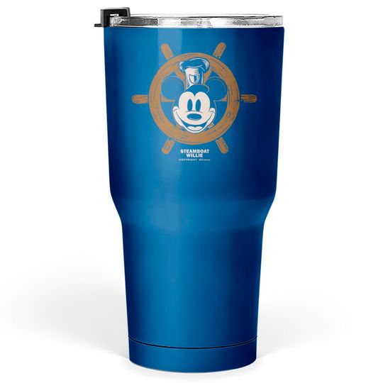 Mickey Mouse Steamboat Willie Wheel Vintage Disney 100th 2023 Tumblers 30 oz