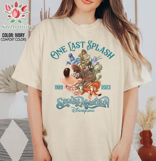 Colors Disneyland Splash Mountain Shirt, Retro Disney Splash Mountain
