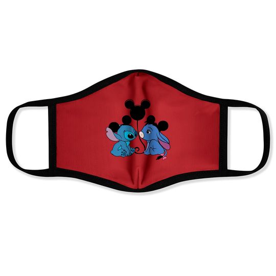 Stitch and Eeyore Face Masks, Disney Face Masks
