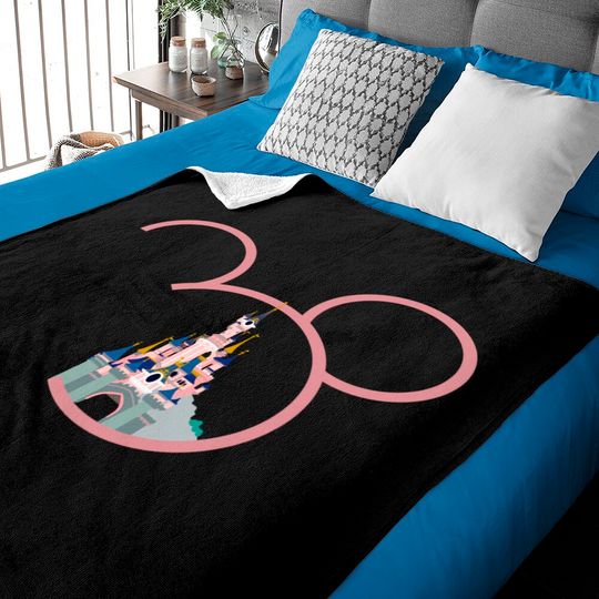 Disneyland Paris 30th Baby Blankets