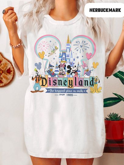 Discover Disneyland Est 1955 California T Shirt