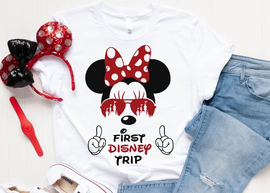 Disney shirt-My first Disney trip-family Disney shirt-matching Disney shirts-custom Disney shirts.