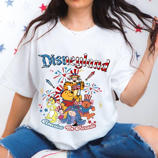 Disneyland 4th Of July Winnie The Pooh T Shirt