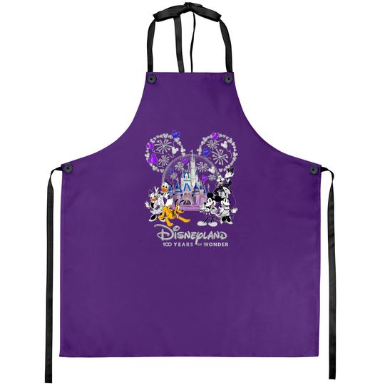 Discover 100th Disney Anniversary Aprons, Disney 100 Years of Wonder Aprons