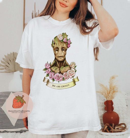 We are Groot shirt, Groot Flowers shirt, I am Groot shirt, Disney Trip 2023 shirt