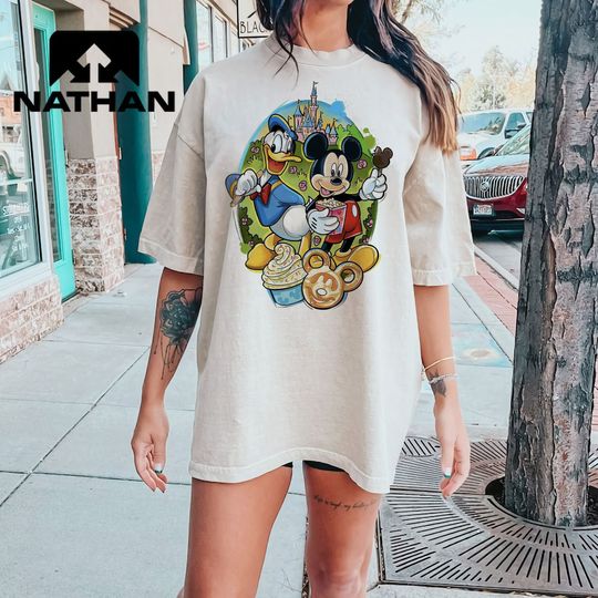 Trendy Disney Shirt, Mickey Mouse And Donald Duck Shirt