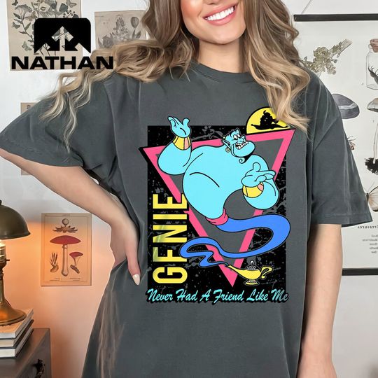 Disney Aladdin Genie Portrait Agrabah Fill T-Shirt